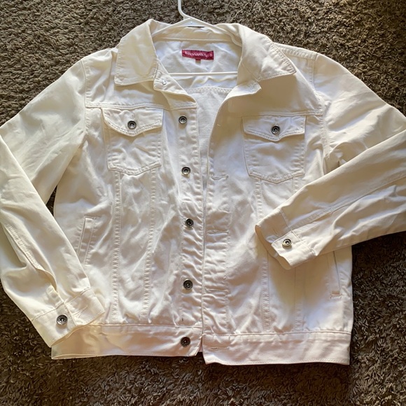 White denim jacket